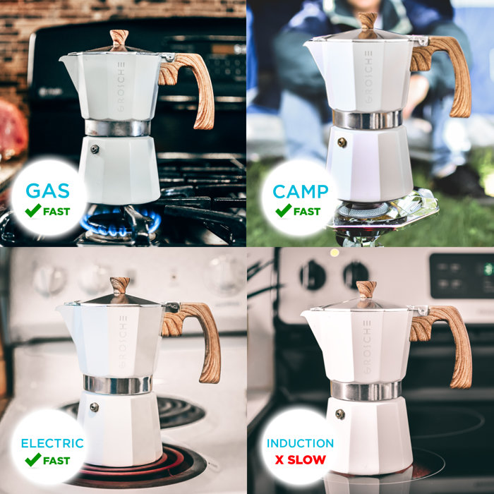 Grosche Milano Stovetop Espresso Maker & Reviews Wayfair